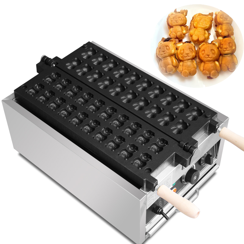 Commercial 20Pcs Bear Shape Ta - Mini Waffle Maker Machine 评论和价格