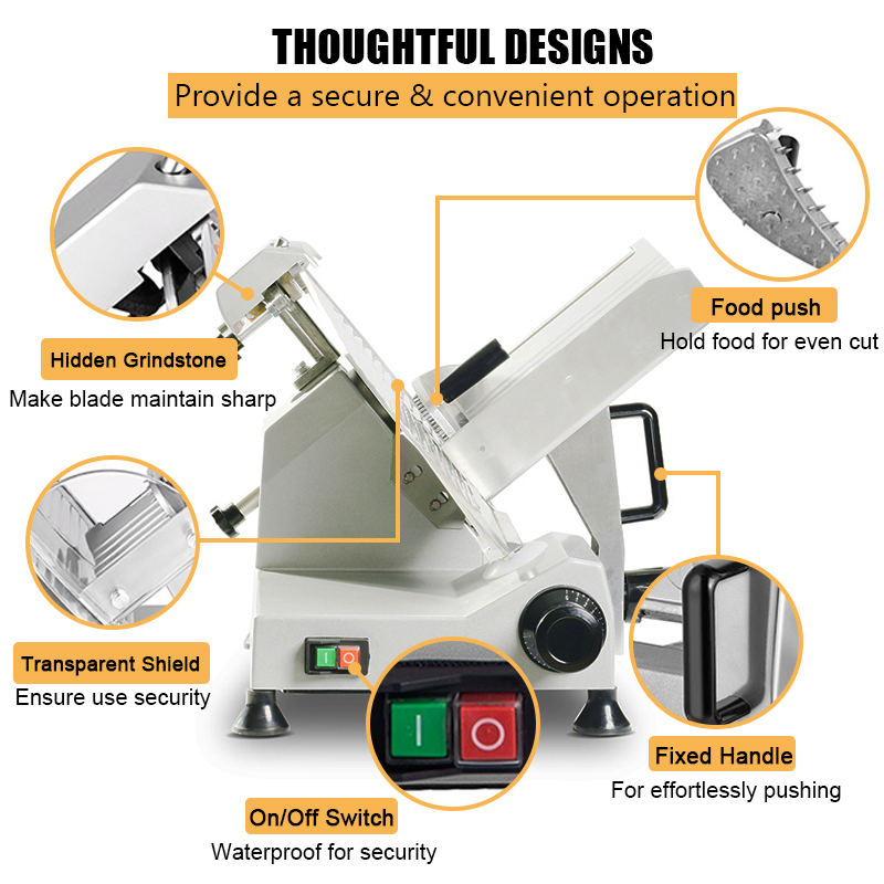 Commercial Electric Meat Slice - Automatic Meat Slicer Home 评论和价格
