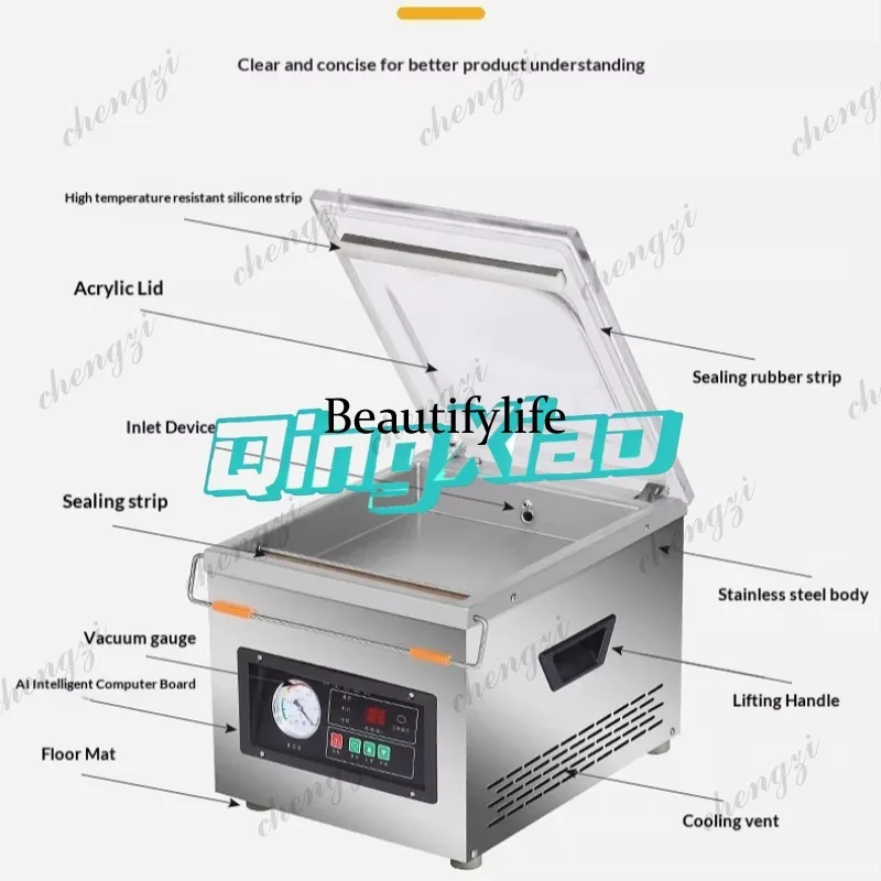 K182 Commercial Automatic Food - Food Vacuum Sealer Machine 评论和价格